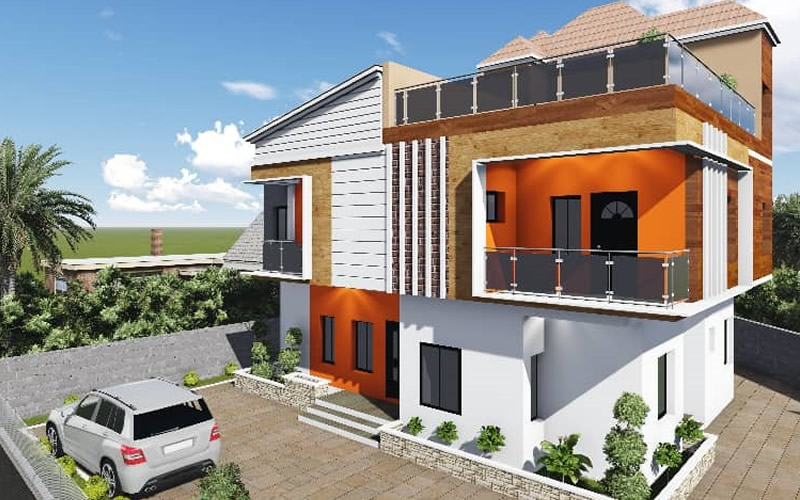 Detached Residential Construction at Reef Courts Estate, Port Harcourt Detached Residential Construction project at Lot 661, Phase 3, Reef Courts Estate, Port Harcourt by Temamost Nigeria Ltd showcasing modern residential construction.