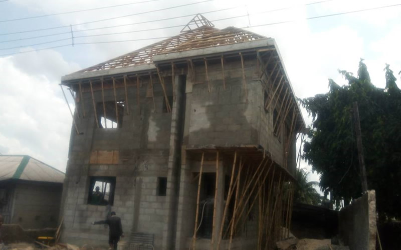 Residential Three Bedrooms Duplex Construction – Temamost Nigeria Ltd Residential three bedrooms duplex construction project by Temamost Nigeria Ltd showcasing quality residential construction in Port Harcourt, Nigeria.